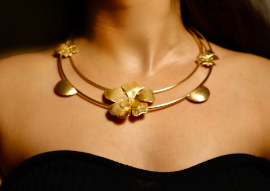 3D Floral Choker Necklace